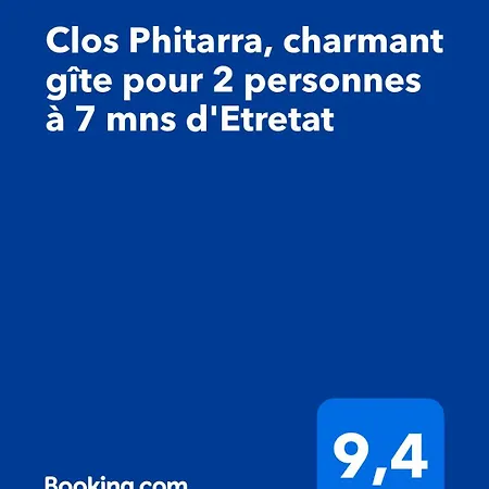 Clos Phitarra, Pour 2 Personnes à 7 Mns D'etretat Casa vacanze *